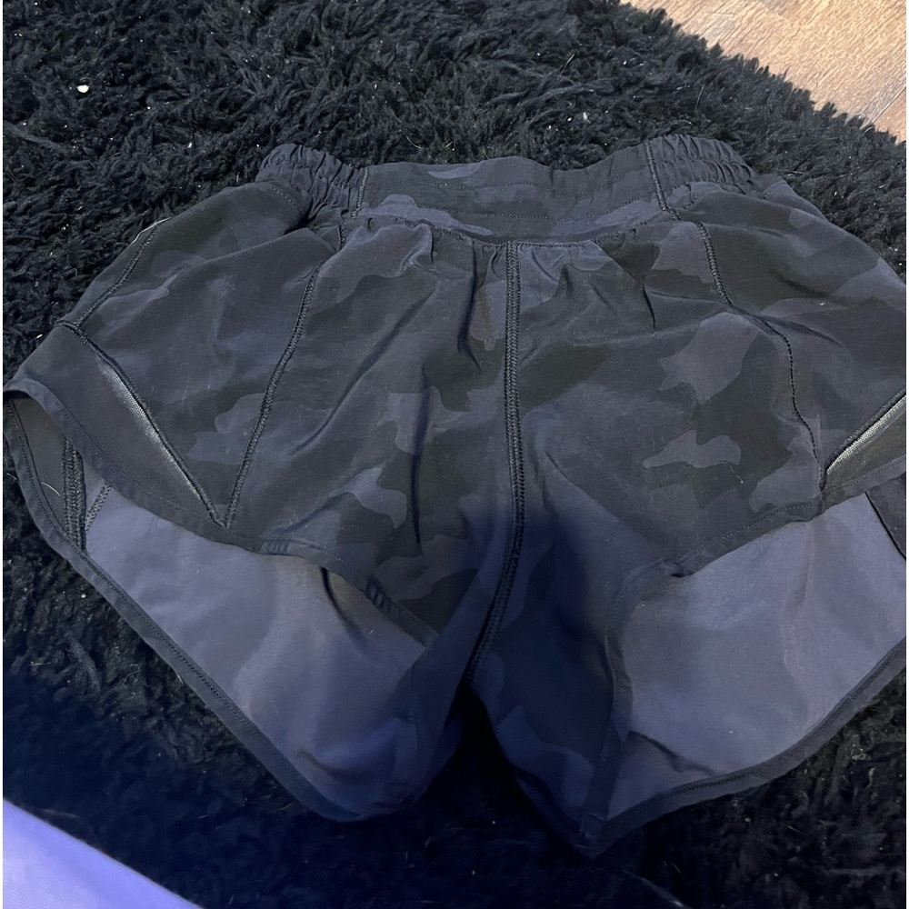lululemon athletica Black Camo Athletic Shorts